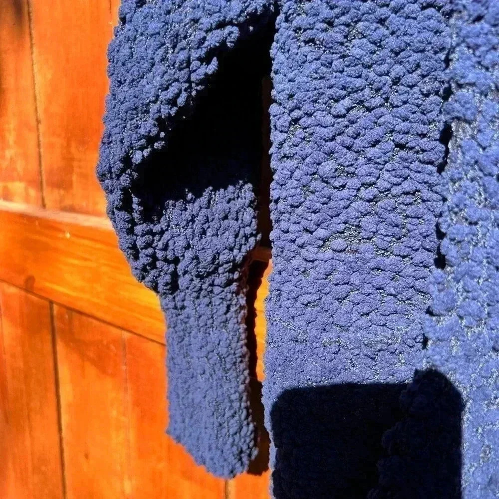 Blue Popcorn Sweater Cardigan - So Comfy and Soft - Picture 3 of 6